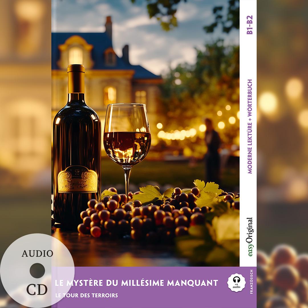 Vorderes Coverbild Le Mystère du millésime manquant - Französische Krimi-Lektüre B1-B2 (+ Audio-CD)