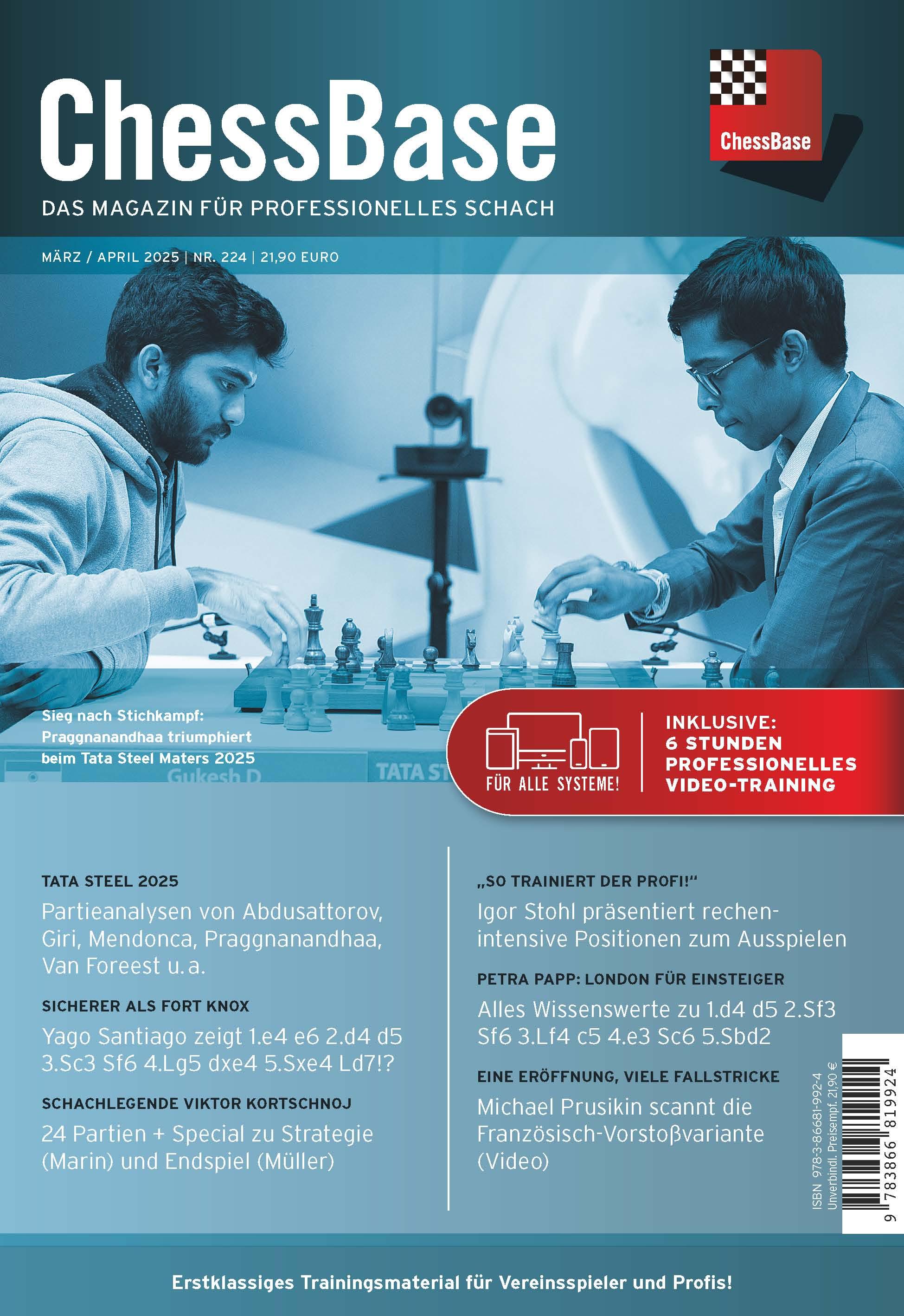 Vorderes Coverbild ChessBase Magazin 224