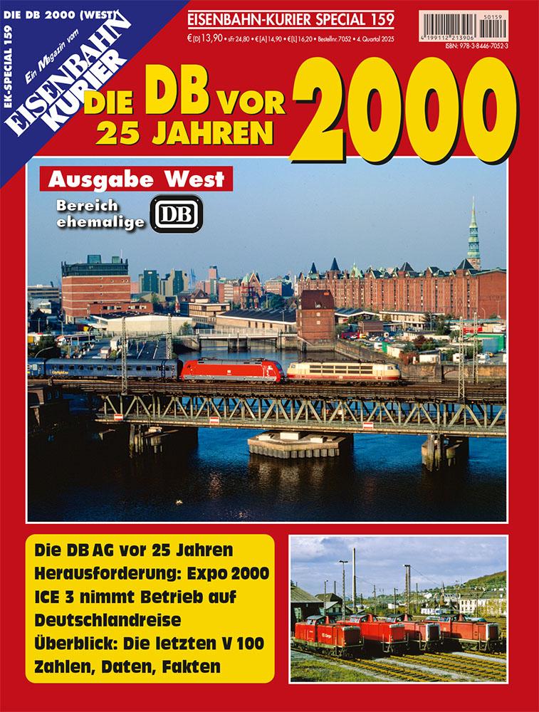Vorderes Coverbild Die DB vor 25 Jahren - 2000 Ausgabe West