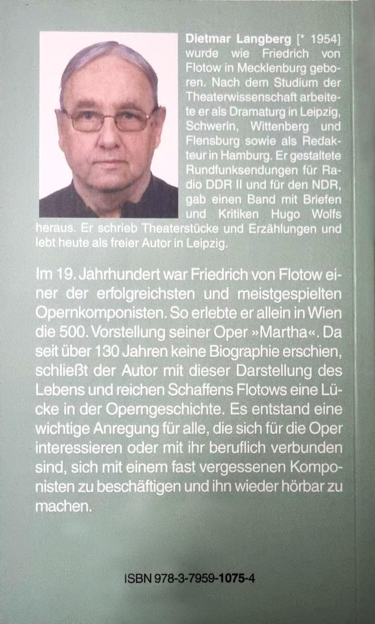 Rückseitencover Friedrich von Flotow