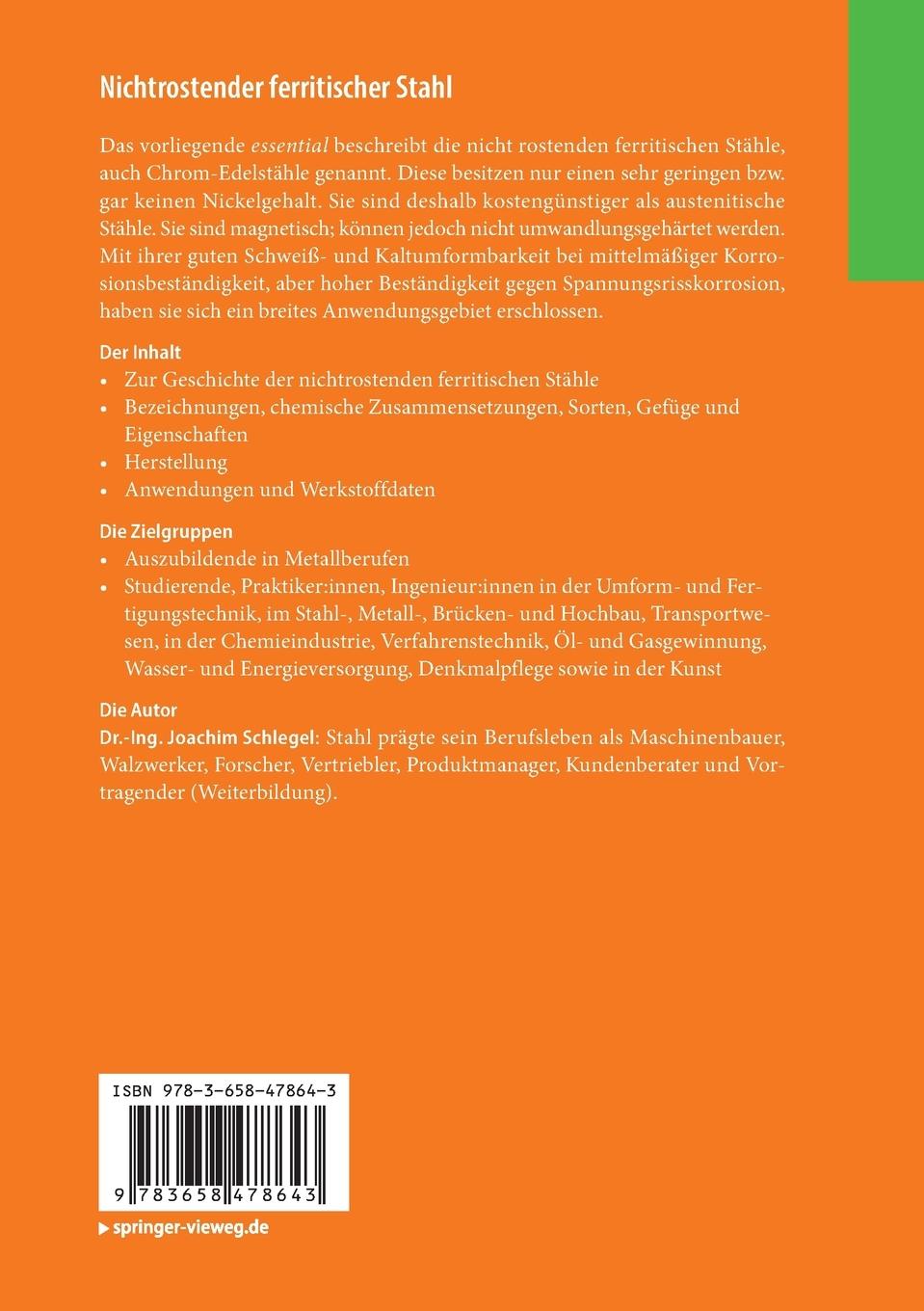 Rückseitencover Nichtrostender ferritischer Stahl