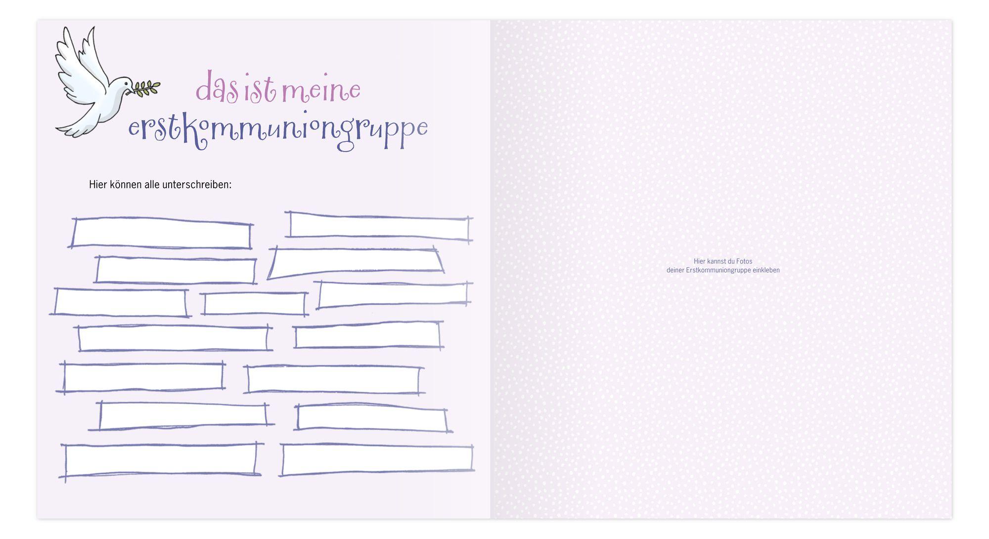 Beispielinhalt (Bild) Meine Erstkommunion