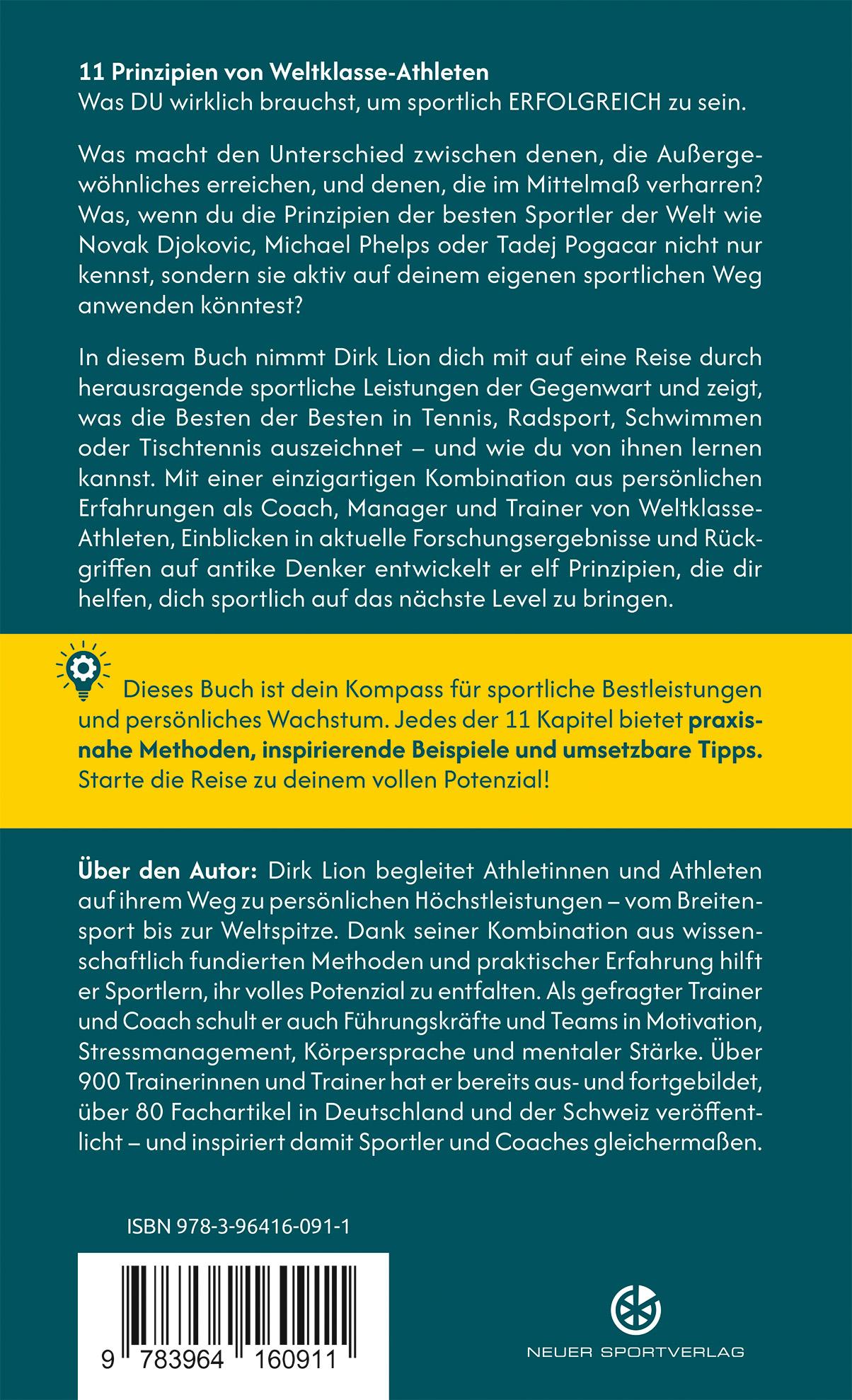 Rückseitencover 11 Prinzipien von Weltklasse-Athleten