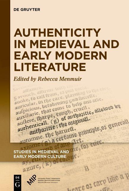 Vorderes Coverbild Authenticity in Medieval and Early Modern Literature