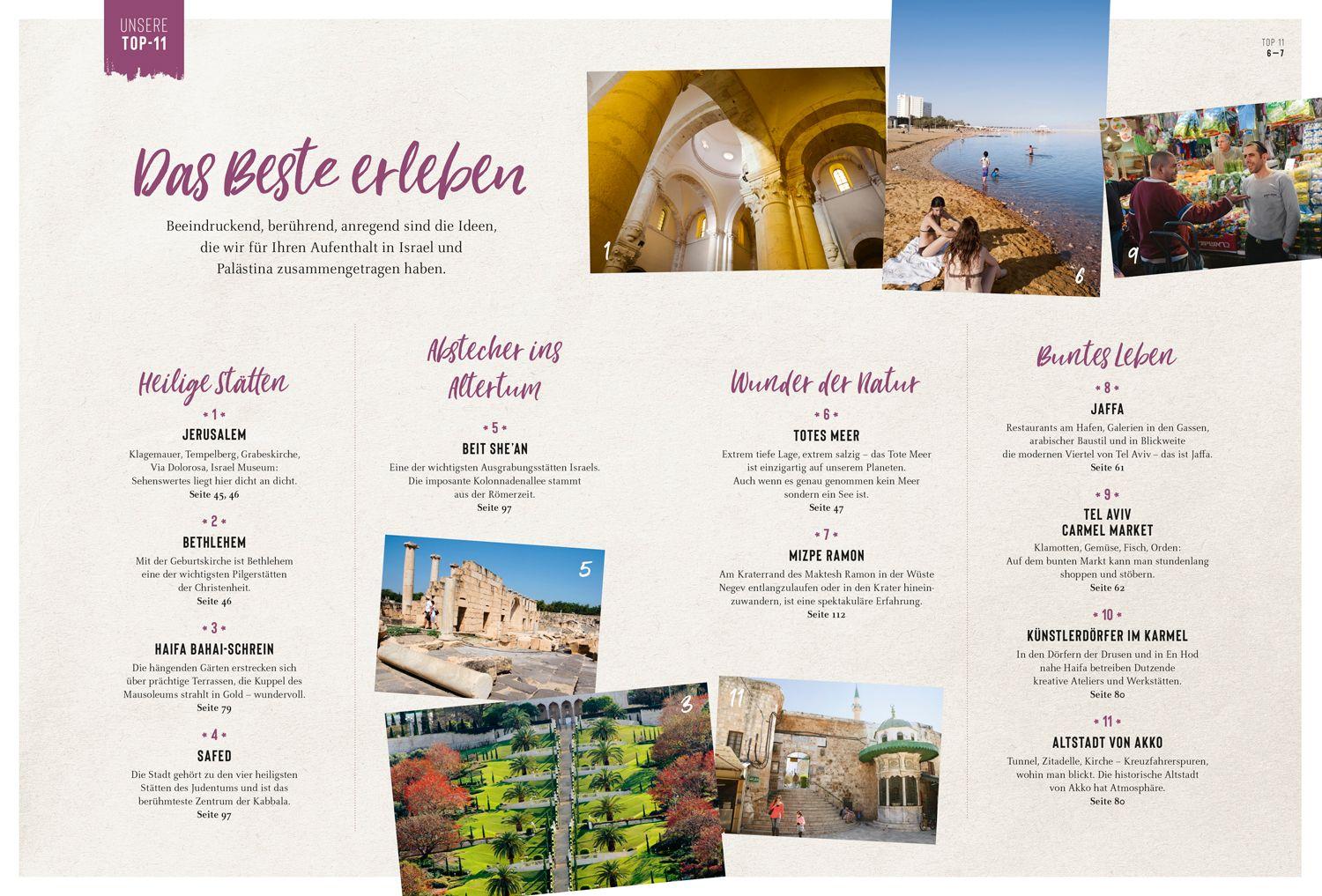 Beispielinhalt (Bild) DuMont Bildatlas Israel