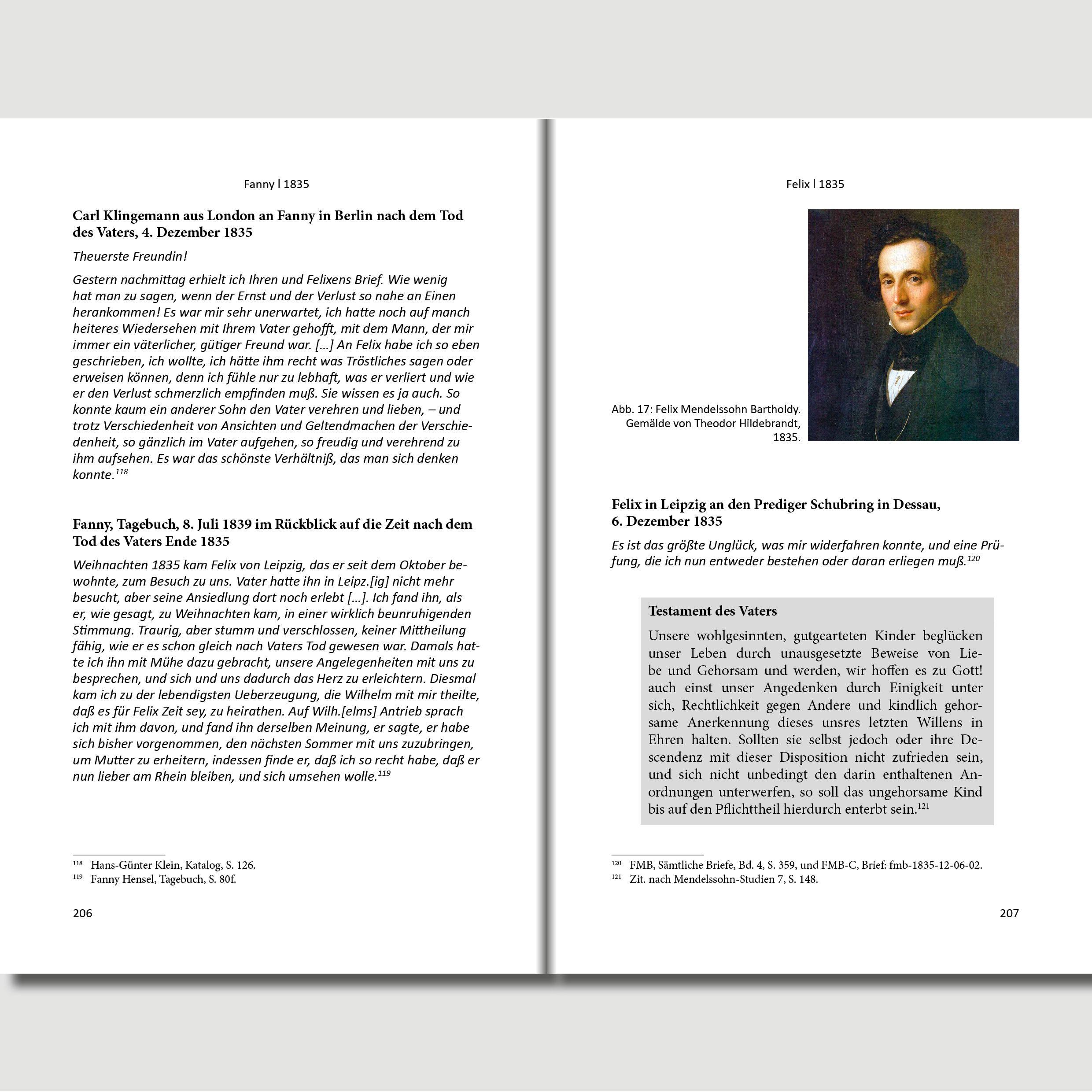 Beispielinhalt (Bild) Fanny und Felix Mendelssohn: Zwei Wege