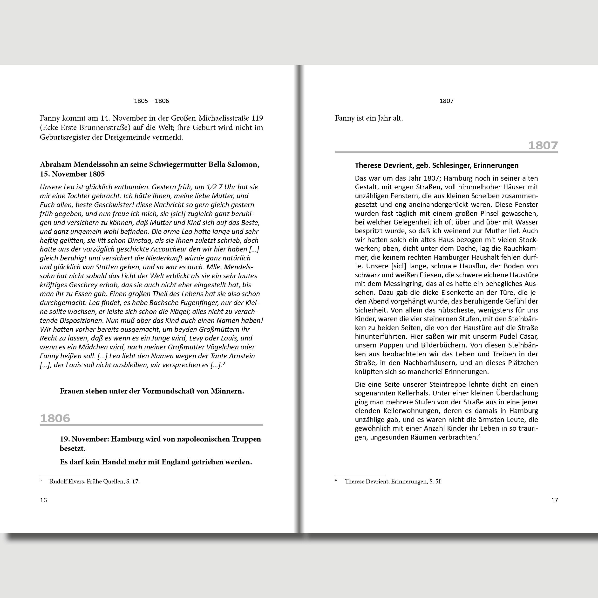 Beispielinhalt (Bild) Fanny und Felix Mendelssohn: Zwei Wege