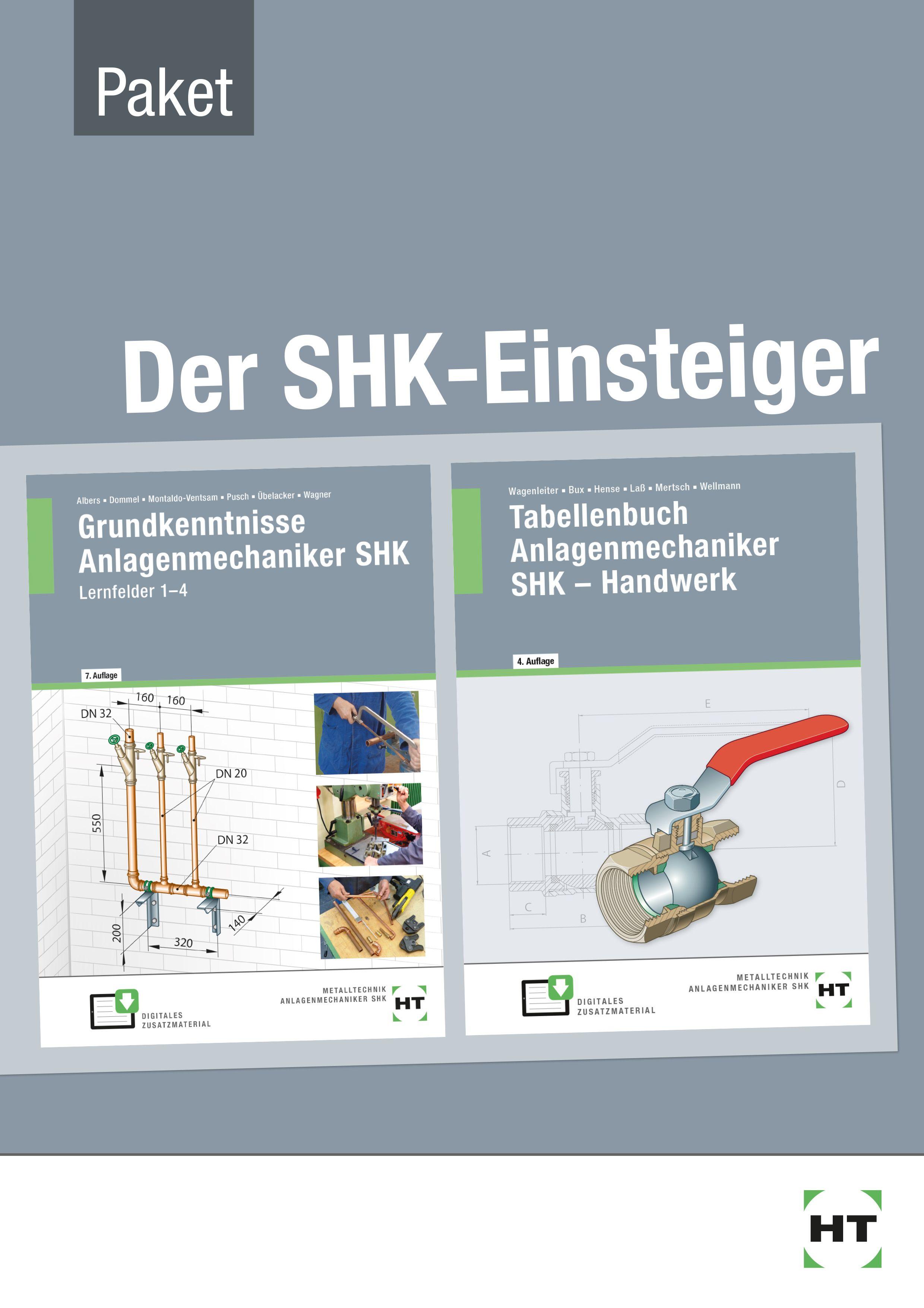 Vorderes Coverbild Paket. Der SHK-Einsteiger