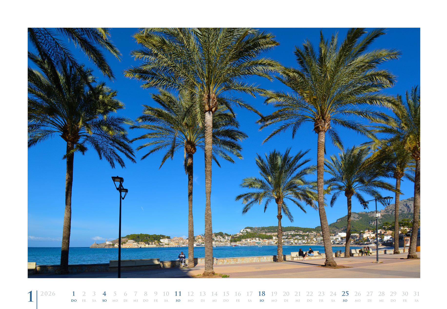 Beispielinhalt (Bild) Reiseskizzen Mallorca aRT 2026