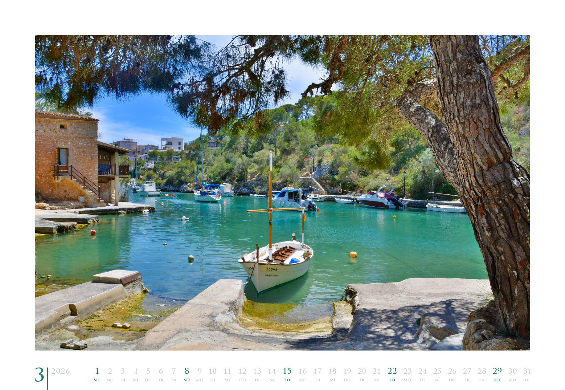 Beispielinhalt (Bild) Reiseskizzen Mallorca aRT 2026