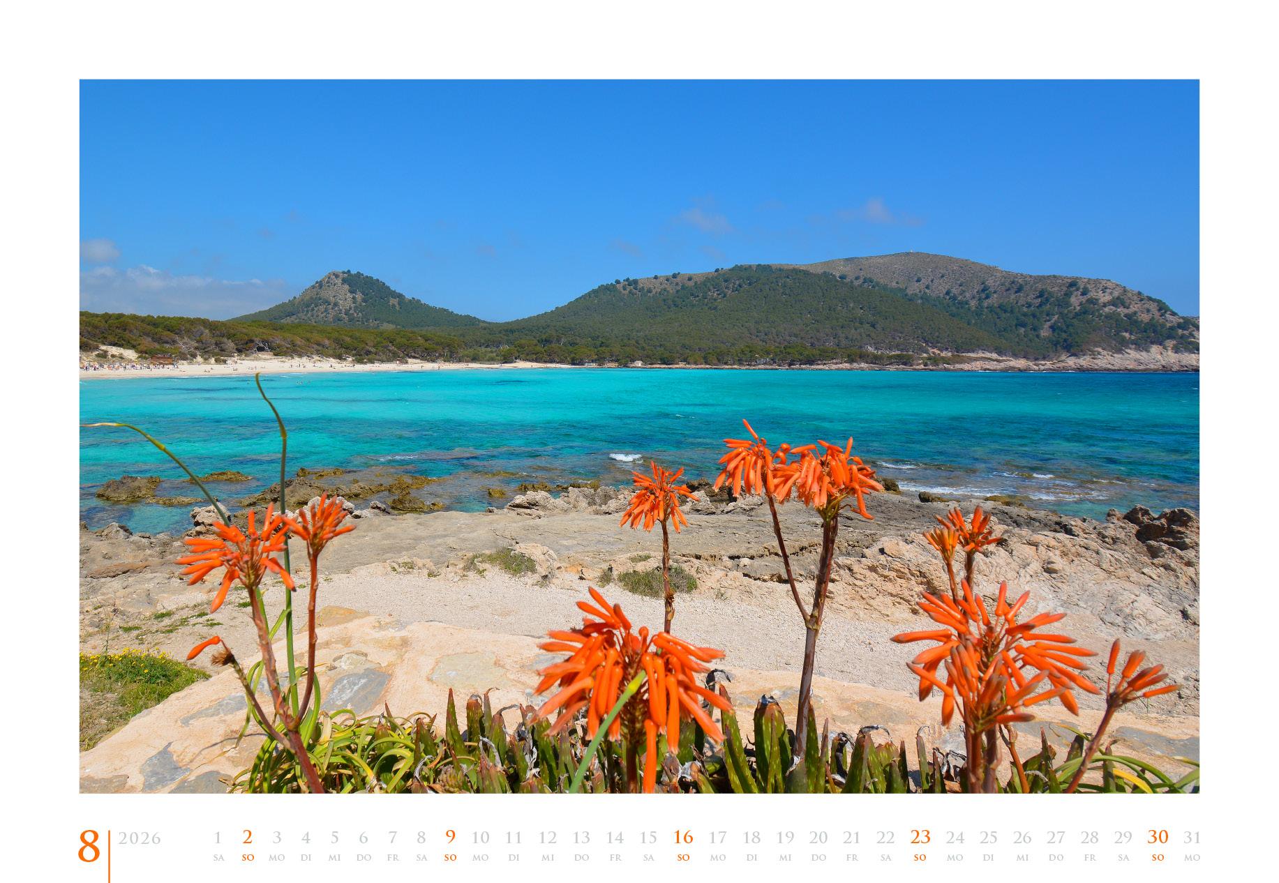 Beispielinhalt (Bild) Reiseskizzen Mallorca aRT 2026