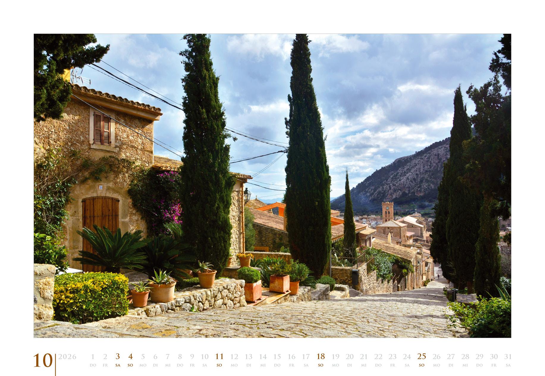 Beispielinhalt (Bild) Reiseskizzen Mallorca aRT 2026