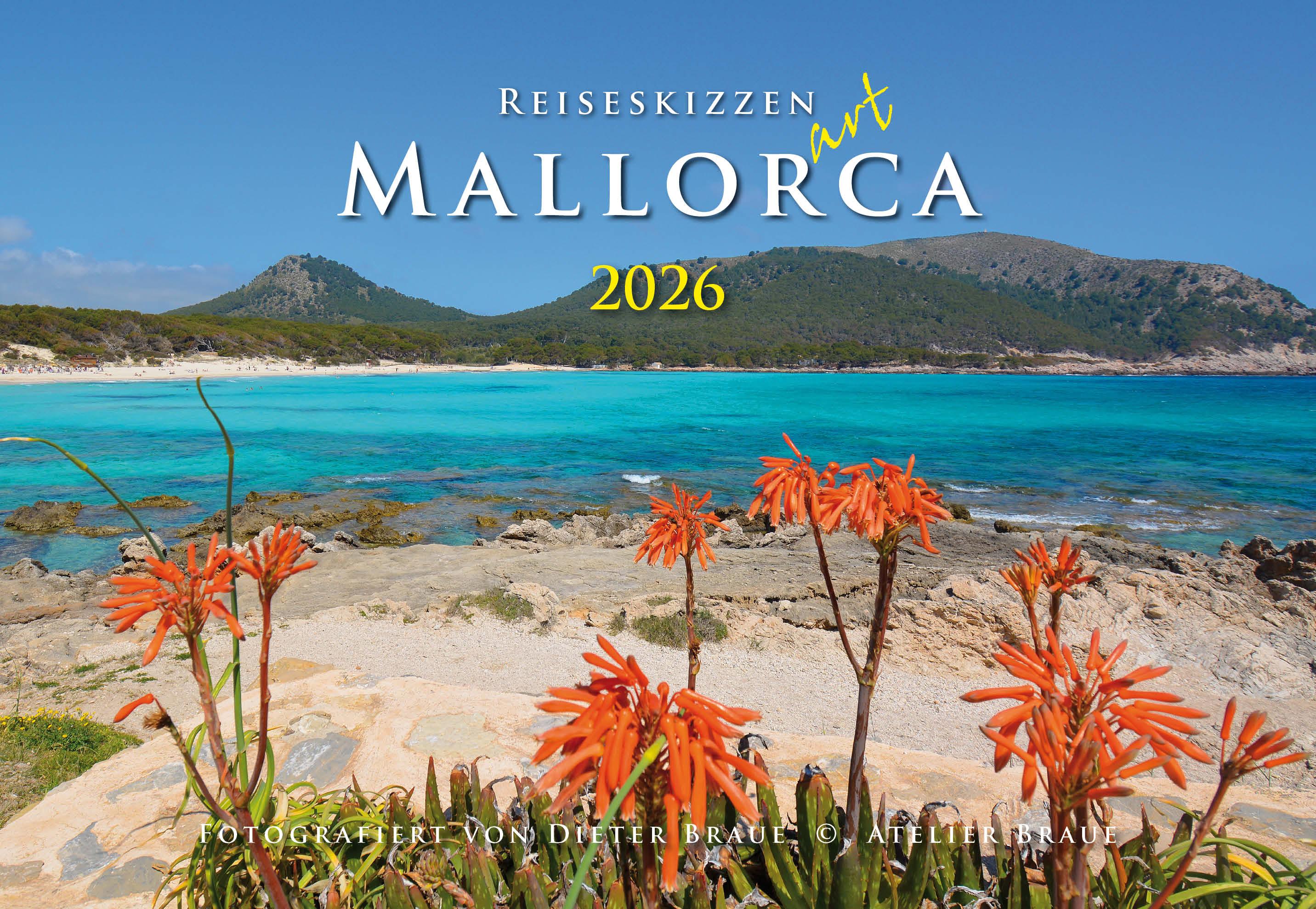 Vorderes Coverbild Reiseskizzen Mallorca aRT 2026