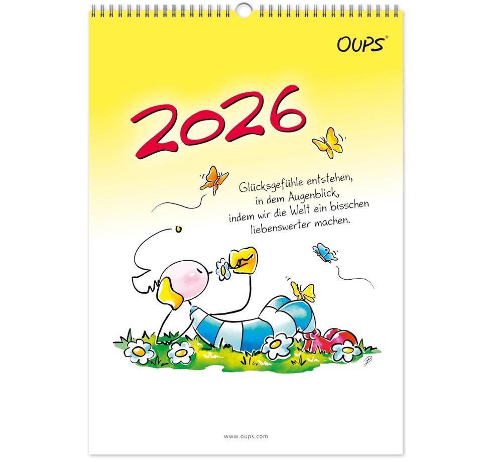 Vorderes Coverbild Oups Wandkalender 2026