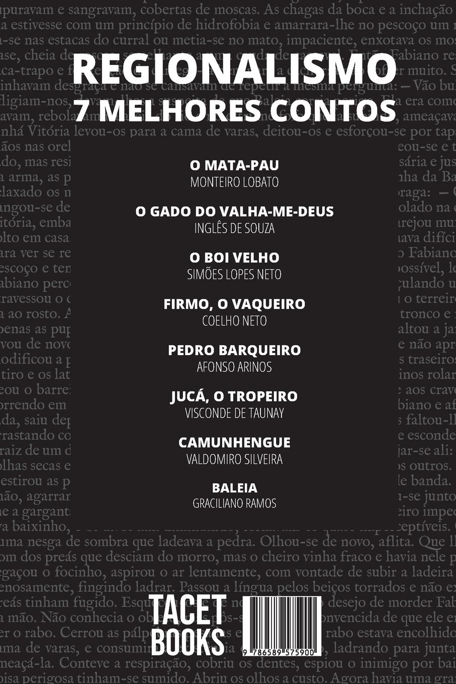 Rückseitencover 7 melhores contos - Regionalismo