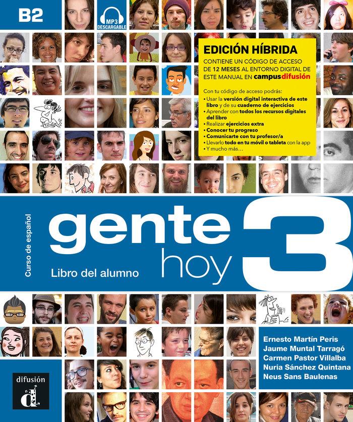 Vorderes Coverbild Gente hoy 3 - Edicion hibrida - Libro del alumno + audio MP3