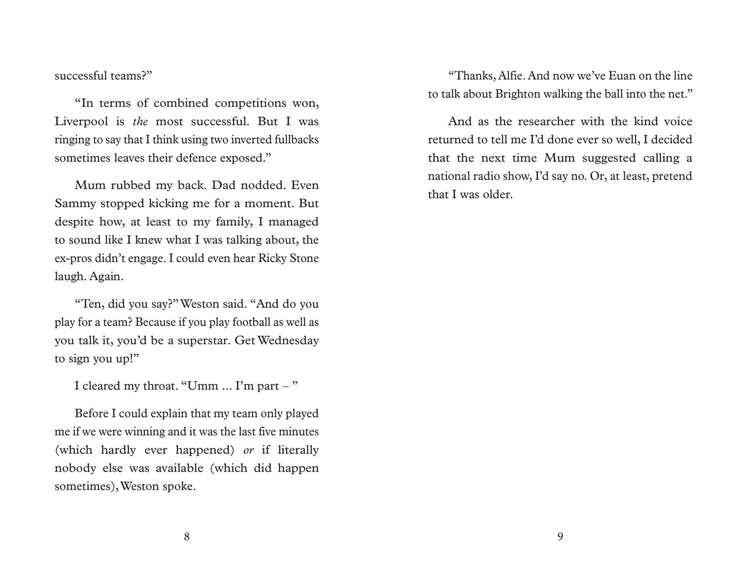 Beispielinhalt (Bild) Off the Bench