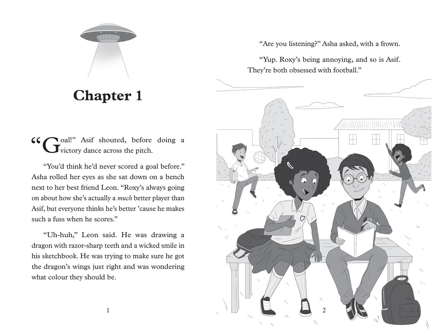 Beispielinhalt (Bild) Leon and Asha VS the Aliens