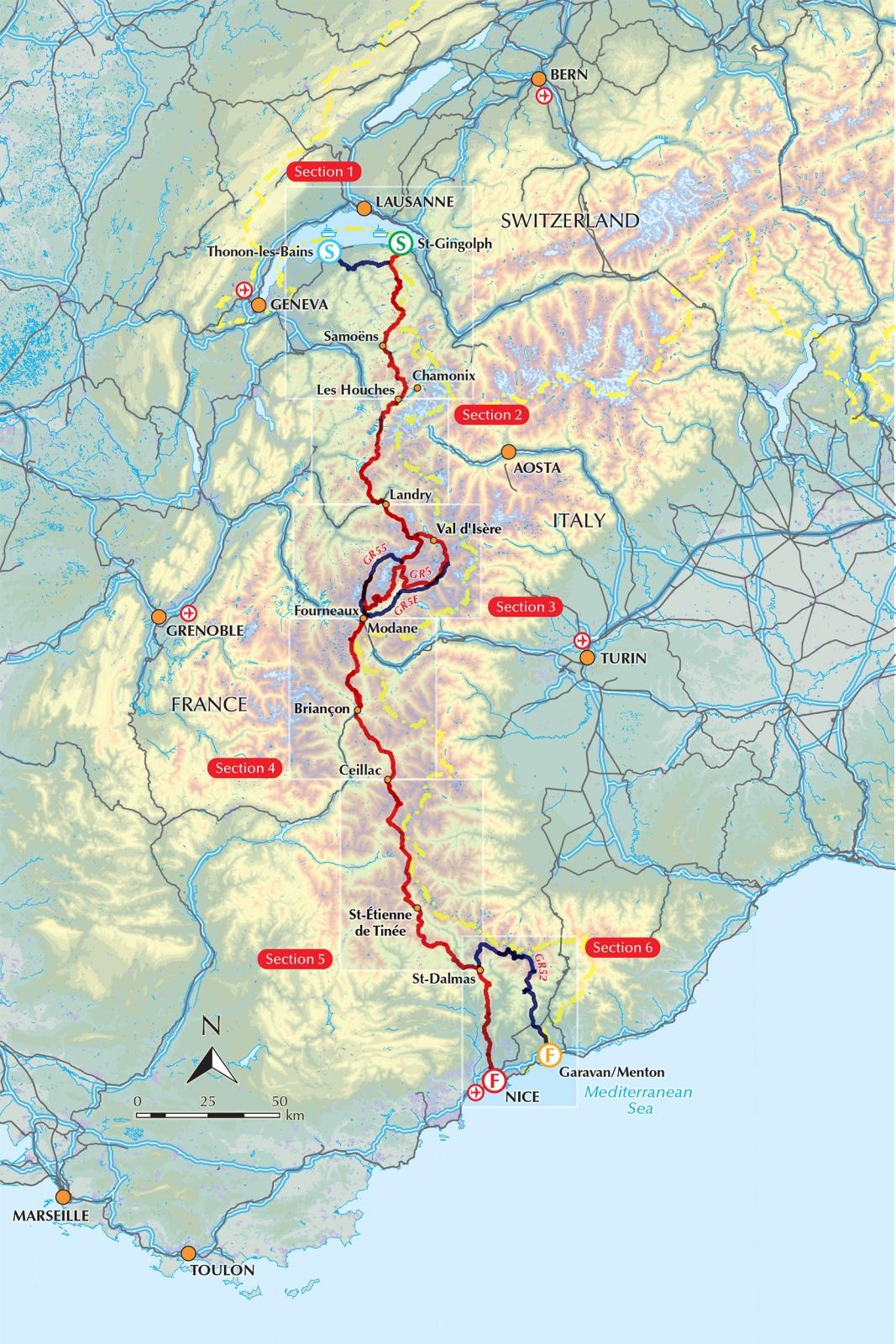 Beispielinhalt (Bild) The Gr5 Trail - Through the French Alps
