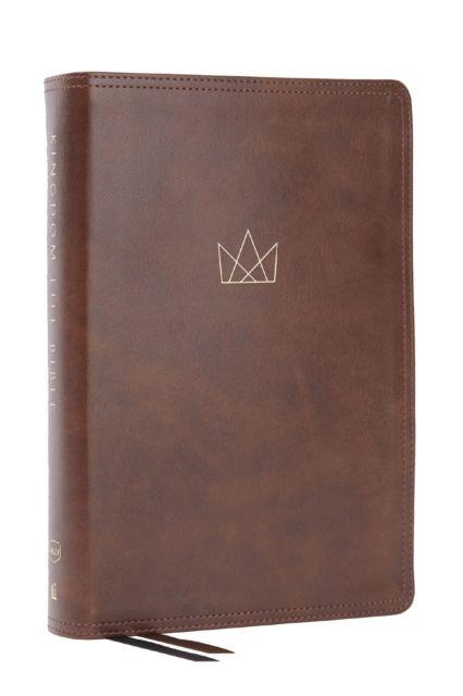 Vorderes Coverbild Kingdom Life Bible: Joining God's Mission to Save the World (NKJV, Brown Leathersoft, Red Letter, Comfort Print, Thumb Indexed)