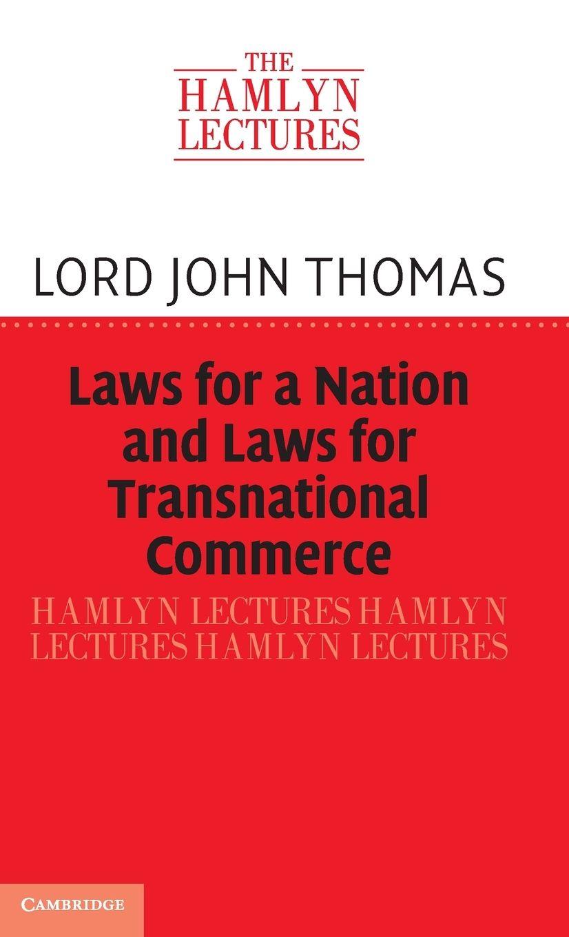 Vorderes Coverbild Laws for a Nation and Laws for Transnational Commerce