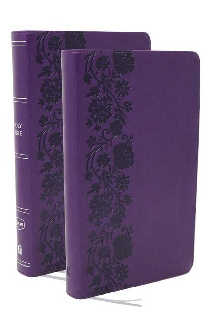 Vorderes Coverbild NKJV Personal Size End-of-verse Reference Bible with Journal SET, Purple Leathersoft, Comfort Print