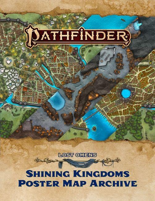 Vorderes Coverbild Pathfinder Lost Omens Shining Kingdoms Poster Map Archive