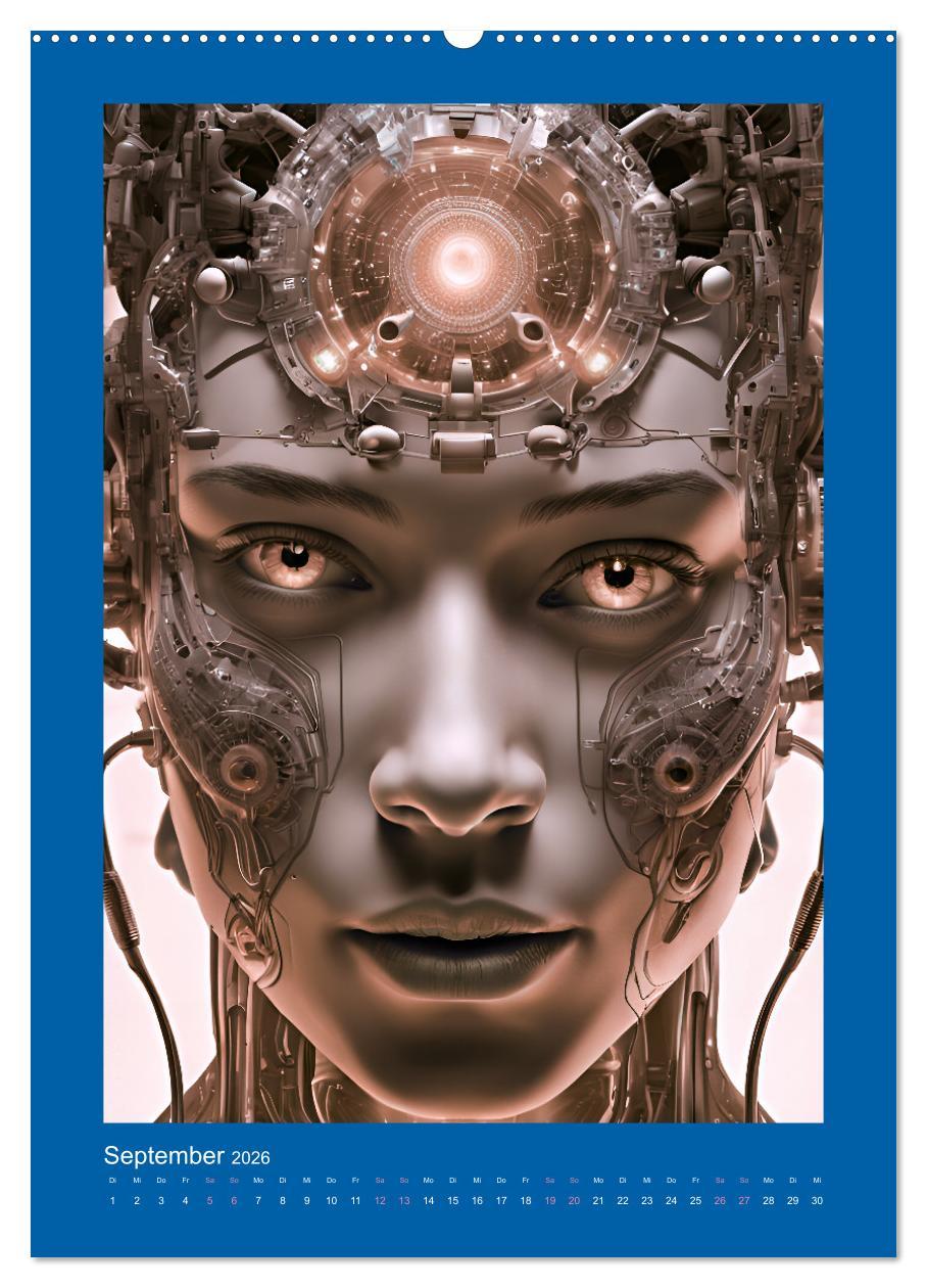 Beispielinhalt (Bild) Gesichter der Zukunft (Wandkalender 2026 DIN A2 hoch), CALVENDO Monatskalender