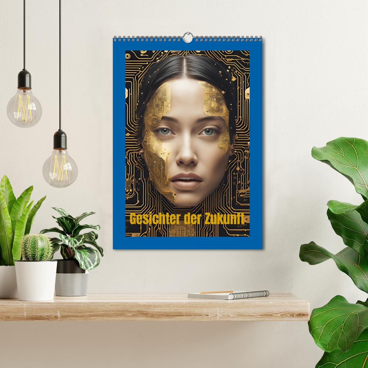 Beispielinhalt (Bild) Gesichter der Zukunft (Wandkalender 2026 DIN A3 hoch), CALVENDO Monatskalender
