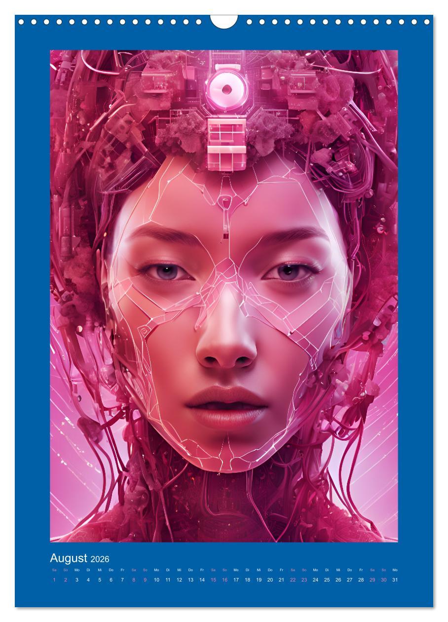 Beispielinhalt (Bild) Gesichter der Zukunft (Wandkalender 2026 DIN A3 hoch), CALVENDO Monatskalender