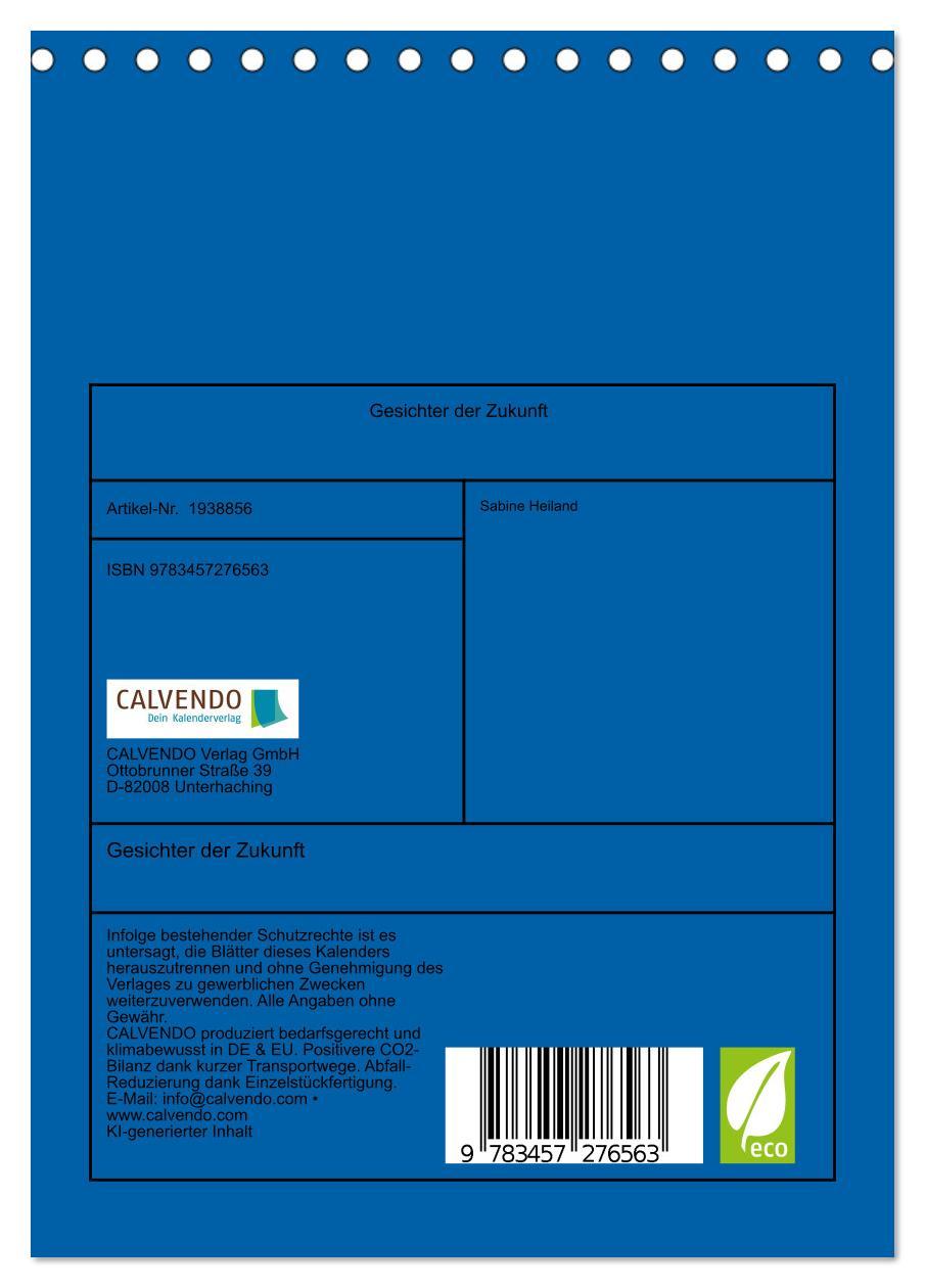 Beispielinhalt (Bild) Gesichter der Zukunft (Tischkalender 2026 DIN A5 hoch), CALVENDO Monatskalender