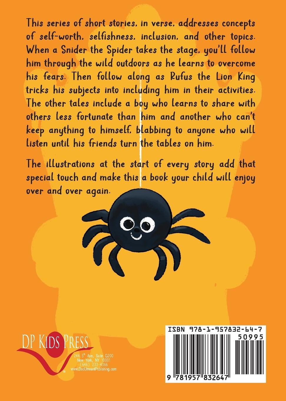 Rückseitencover The Wild Adventures of Snider the Parachuting Spider and other tales for brave children