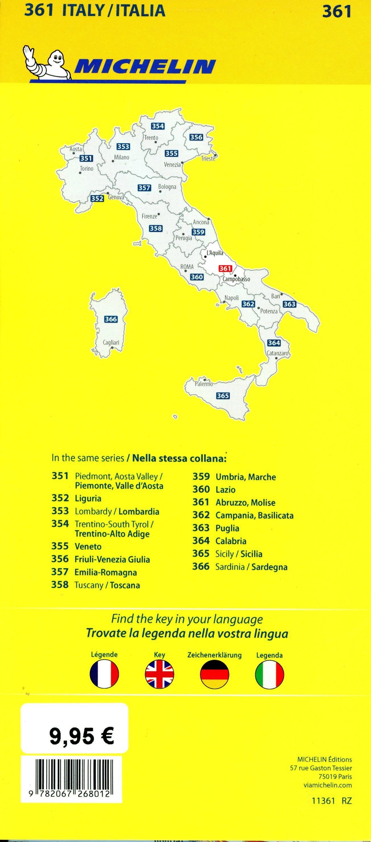 Beispielinhalt (Bild) Michelin Abruzzen und Molise
