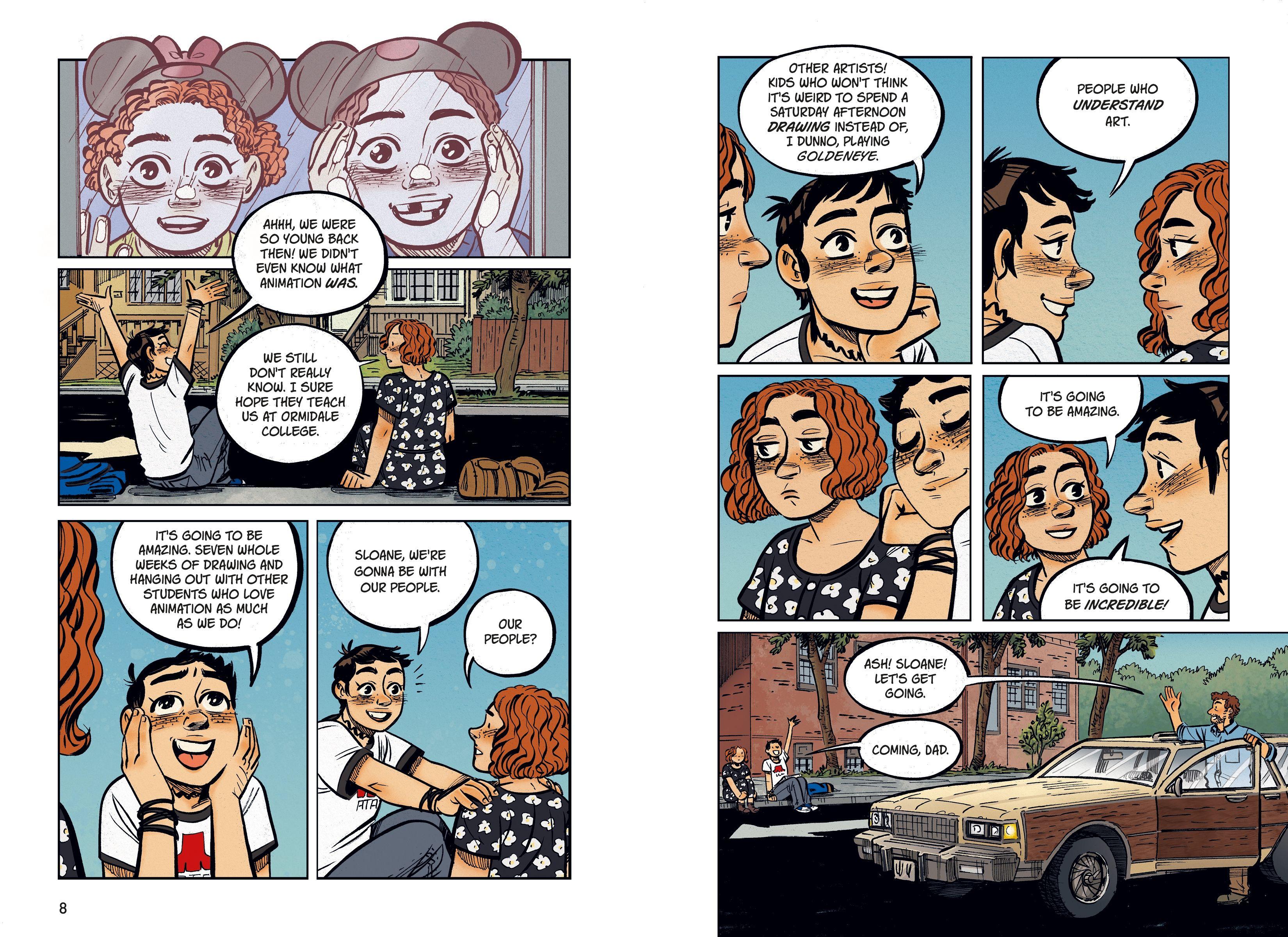 Beispielinhalt (Bild) Inbetweens