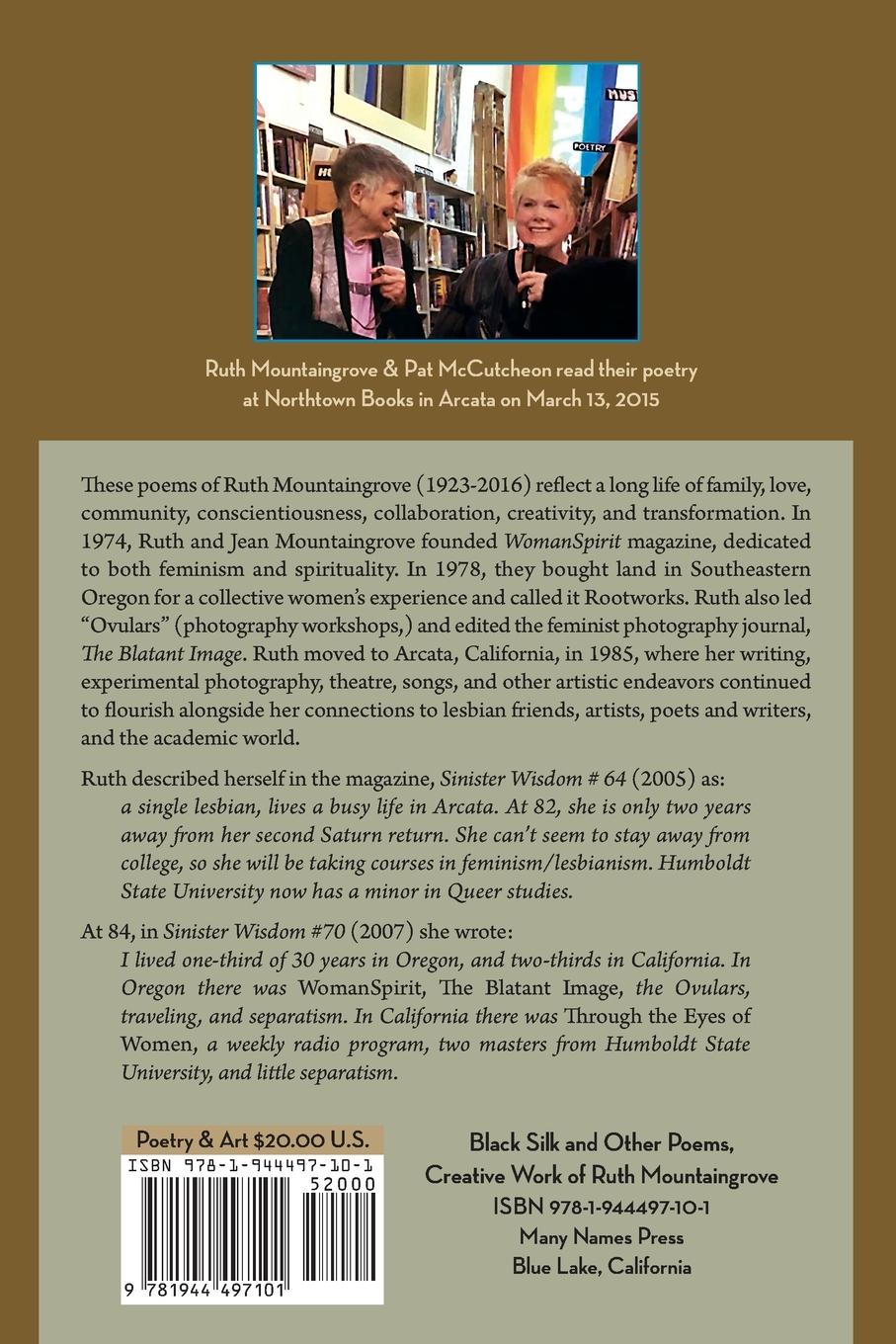 Rückseitencover Black Silk and Other Poems