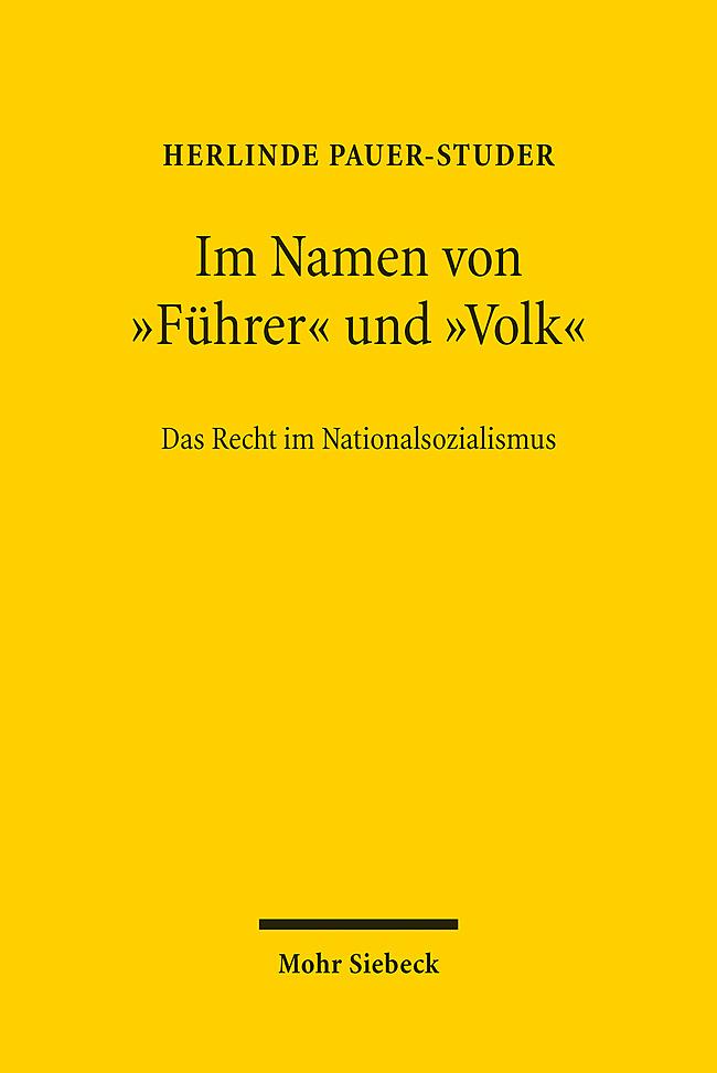 Vorderes Coverbild Im Namen von "Führer" und "Volk"