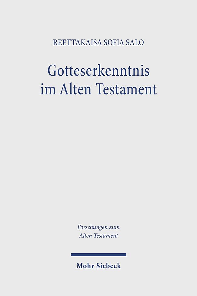 Vorderes Coverbild Gotteserkenntnis im Alten Testament