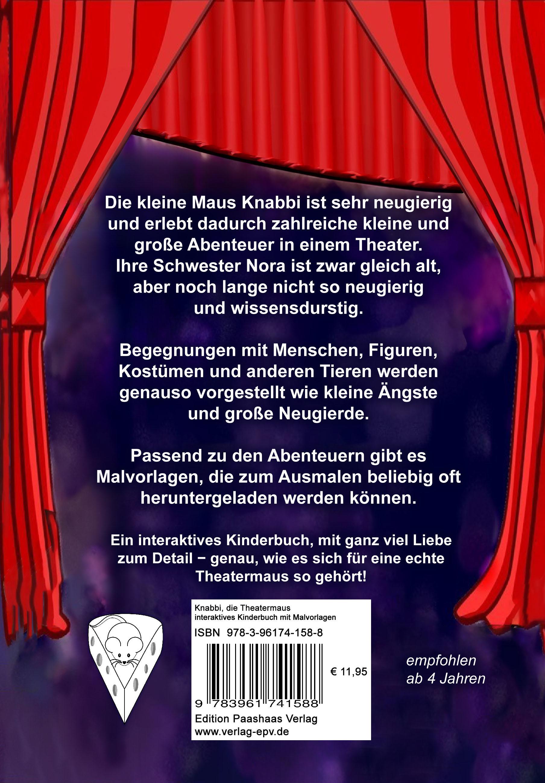 Rückseitencover Knabbi, die Theatermaus