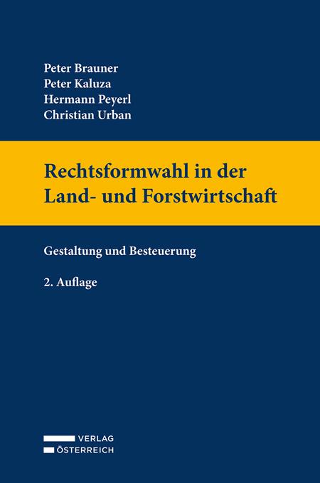 Vorderes Coverbild Rechtsformwahl in der Land- und Forstwirtschaft