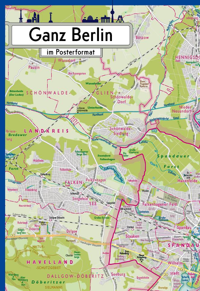 Vorderes Coverbild Ganz Berlin im Posterformat