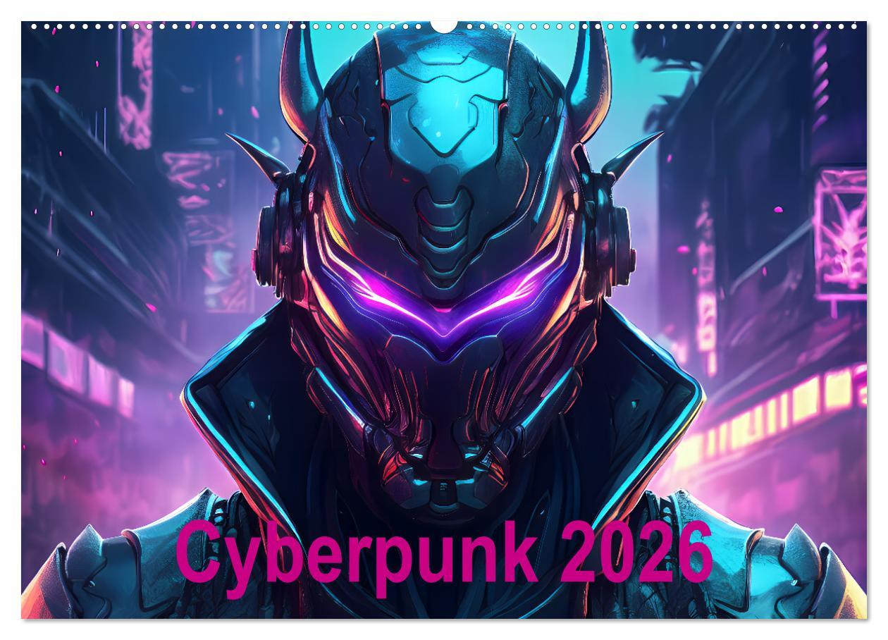 Vorderes Coverbild Cyberpunk (Wandkalender 2026 DIN A2 quer), CALVENDO Monatskalender