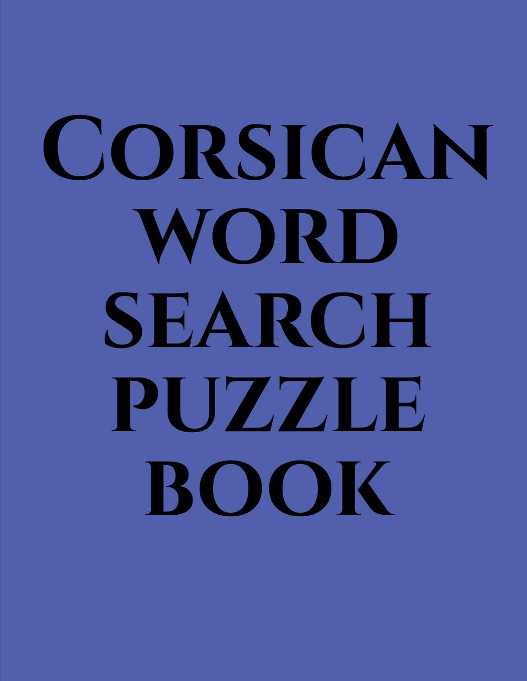 Vorderes Coverbild Corsican word search puzzle book