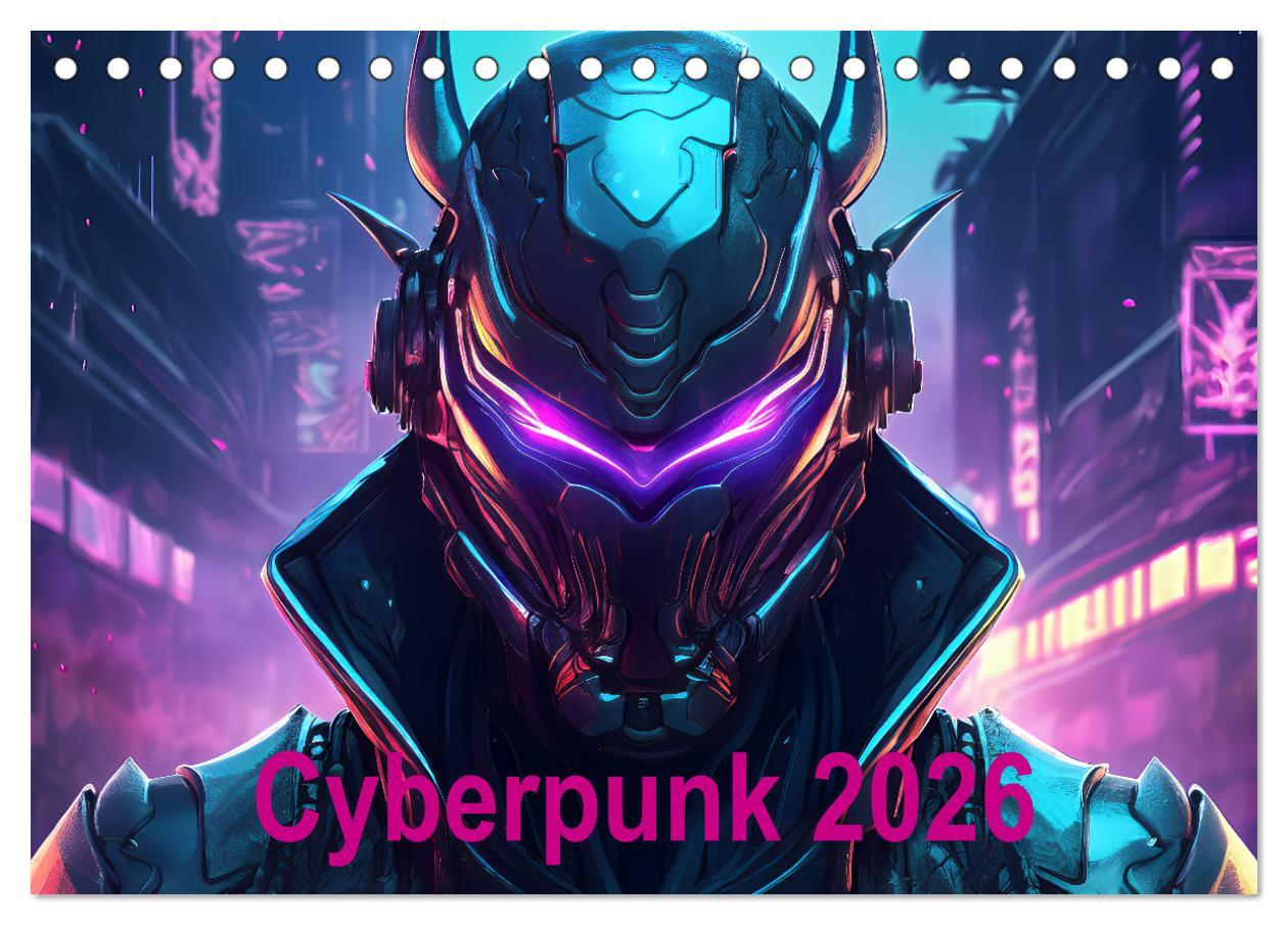 Vorderes Coverbild Cyberpunk (Tischkalender 2026 DIN A5 quer), CALVENDO Monatskalender