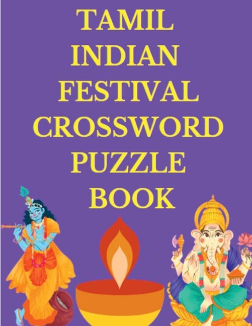 Vorderes Coverbild Tamil Indian Festival Crossword Puzzle Book
