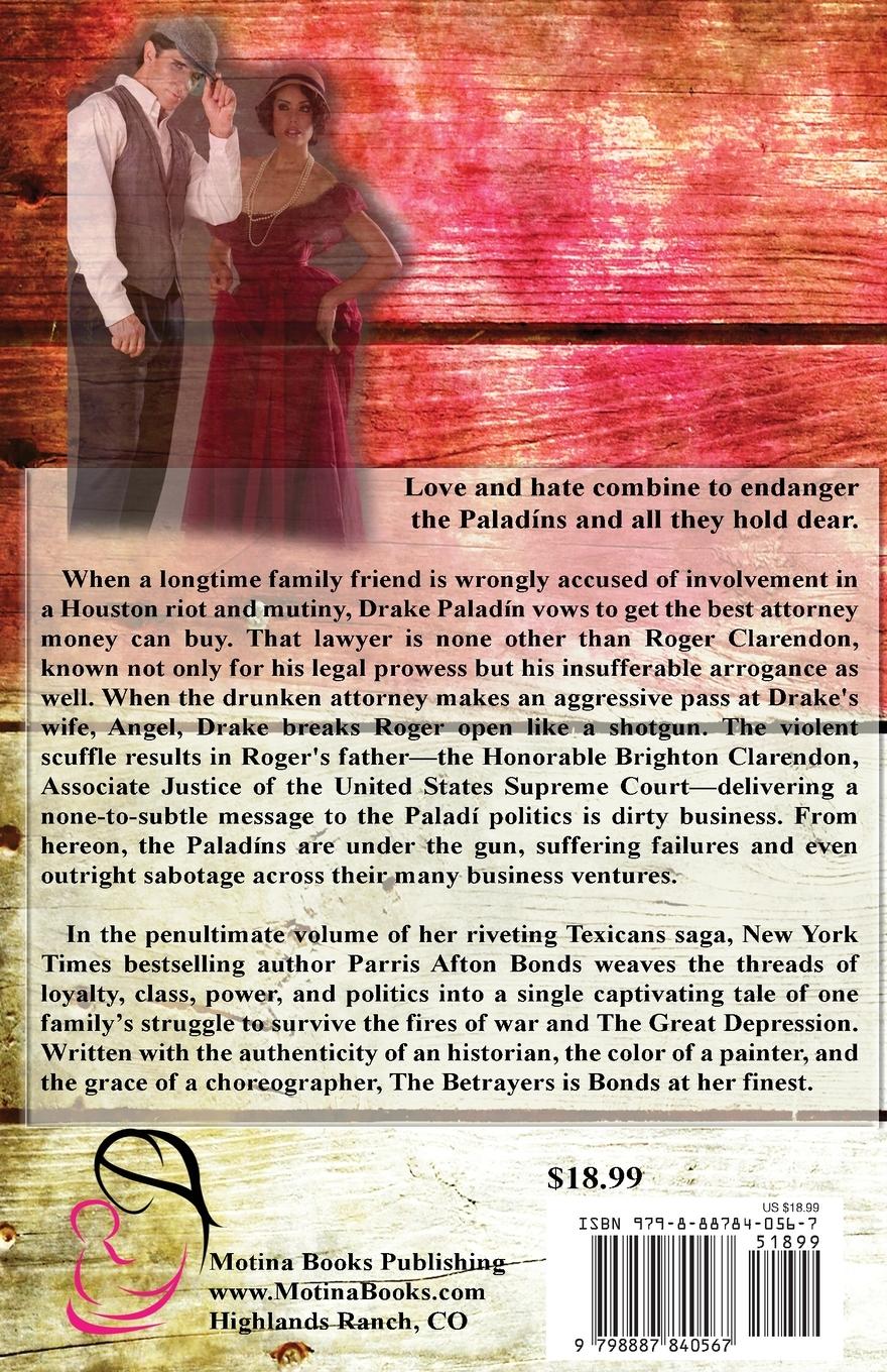 Rückseitencover The Betrayers (The Texicans, Volume Four)