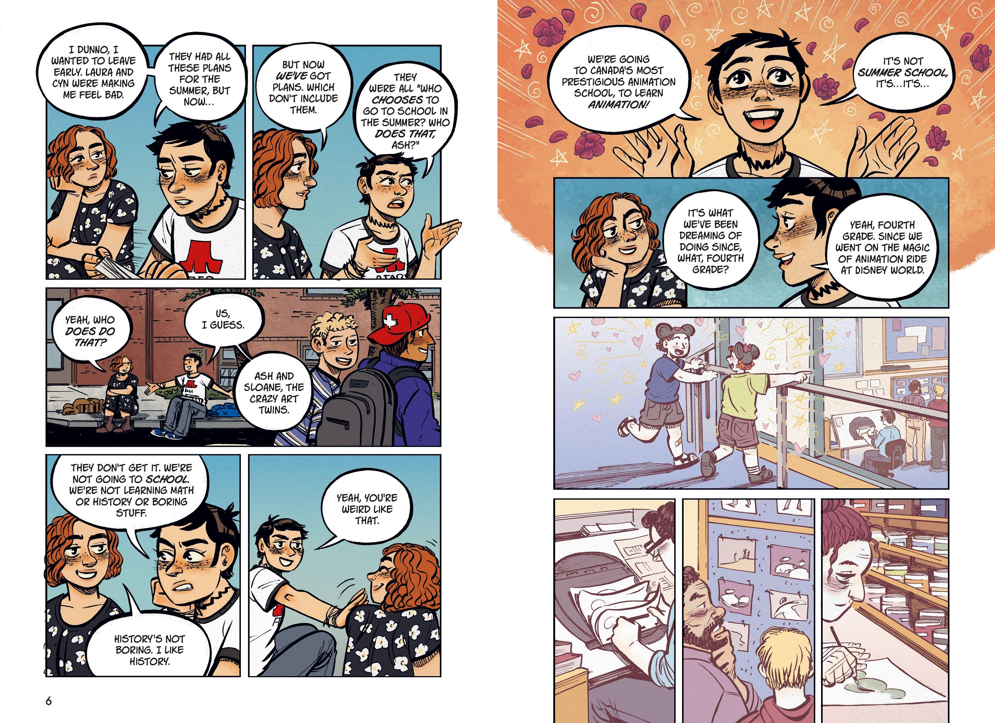 Beispielinhalt (Bild) Inbetweens