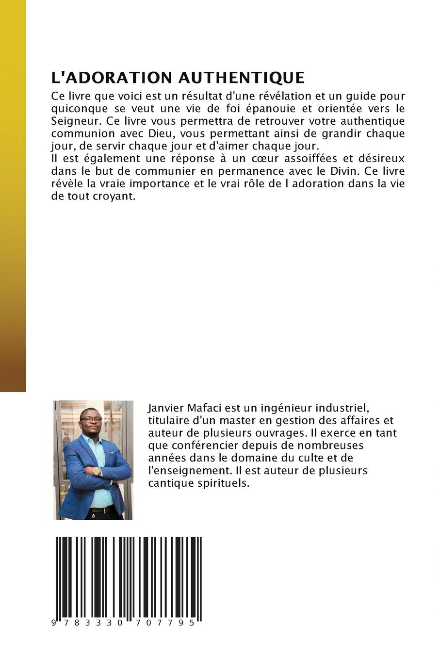 Rückseitencover L'ADORATION AUTHENTIQUE