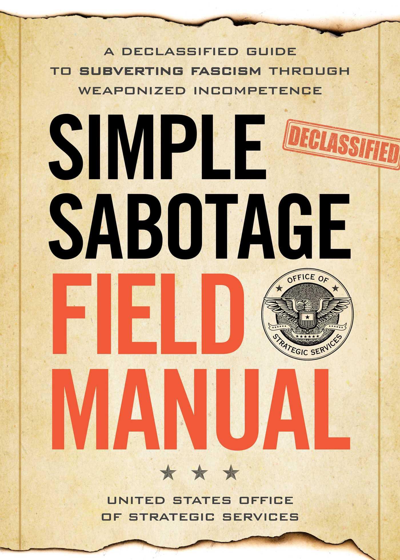 Vorderes Coverbild Simple Sabotage Field Manual