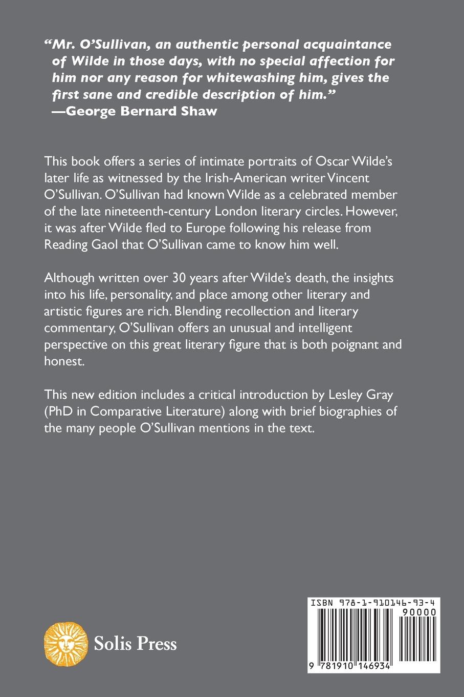 Rückseitencover Aspects of Wilde