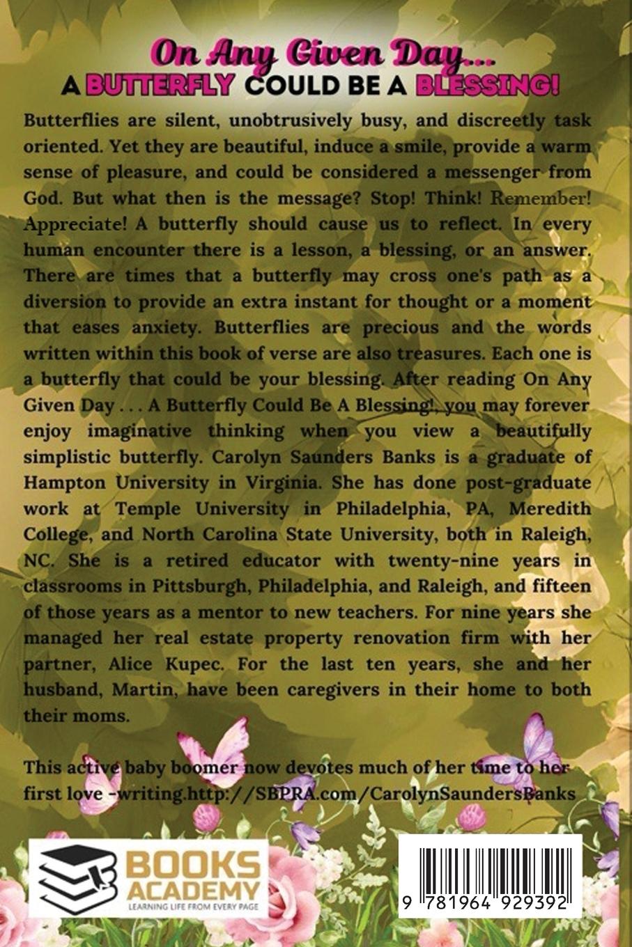 Rückseitencover On Any Given Day...a Butterfly Could Be a Blessing! (Latest Edition)